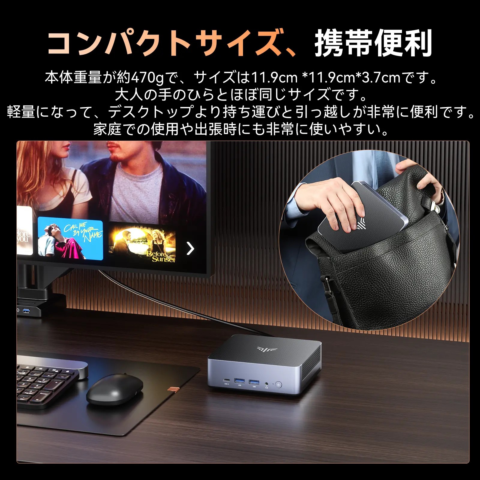 NiPoGi ミニpc Ryzen 7 8745HS mini pc 16GB DDR5 512GB M.2 NVME ミニ