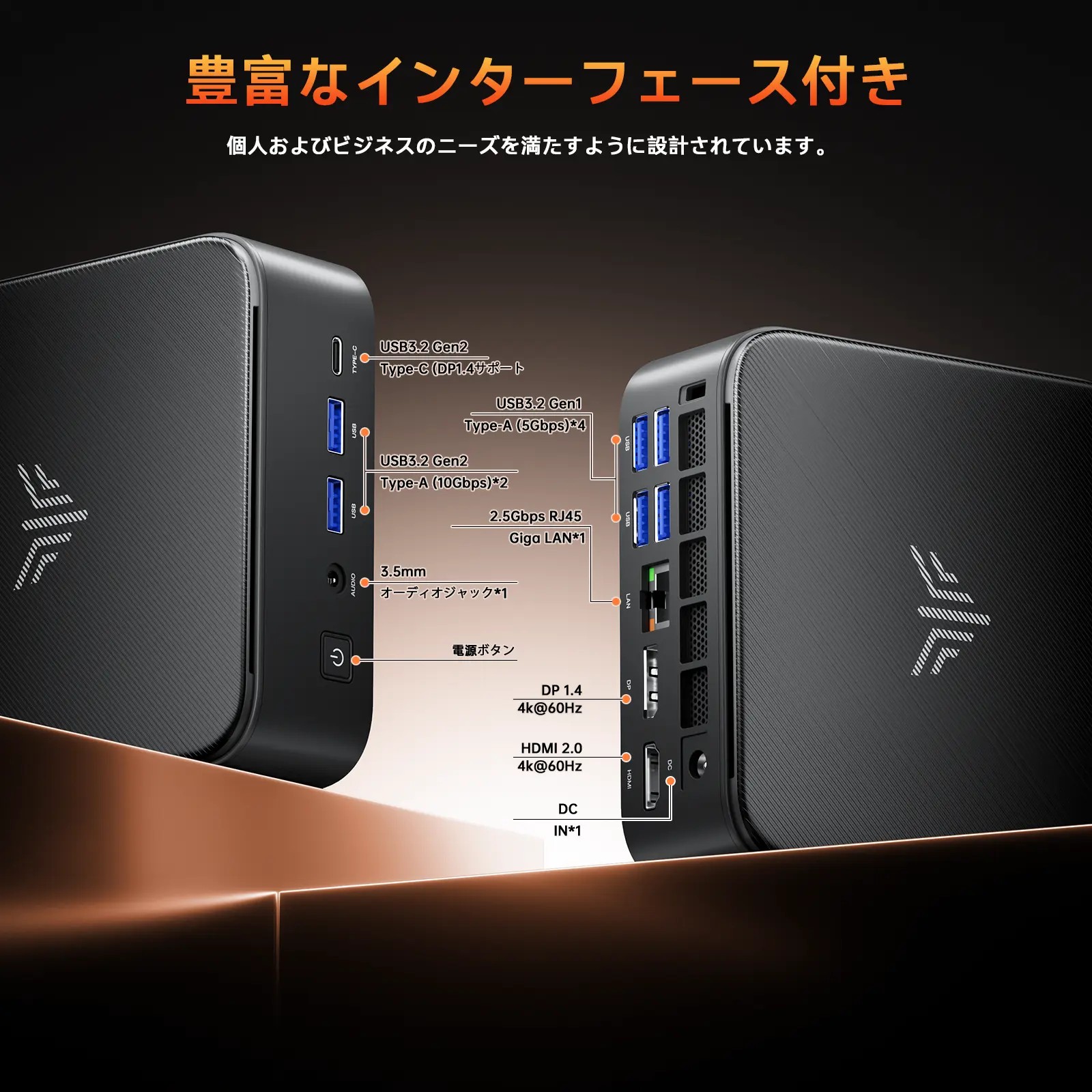 NiPoGi Ryzen7 16GB/512GB Windows11 ミニPC NIPOGI-Mini-Gaming-PC-AMD-