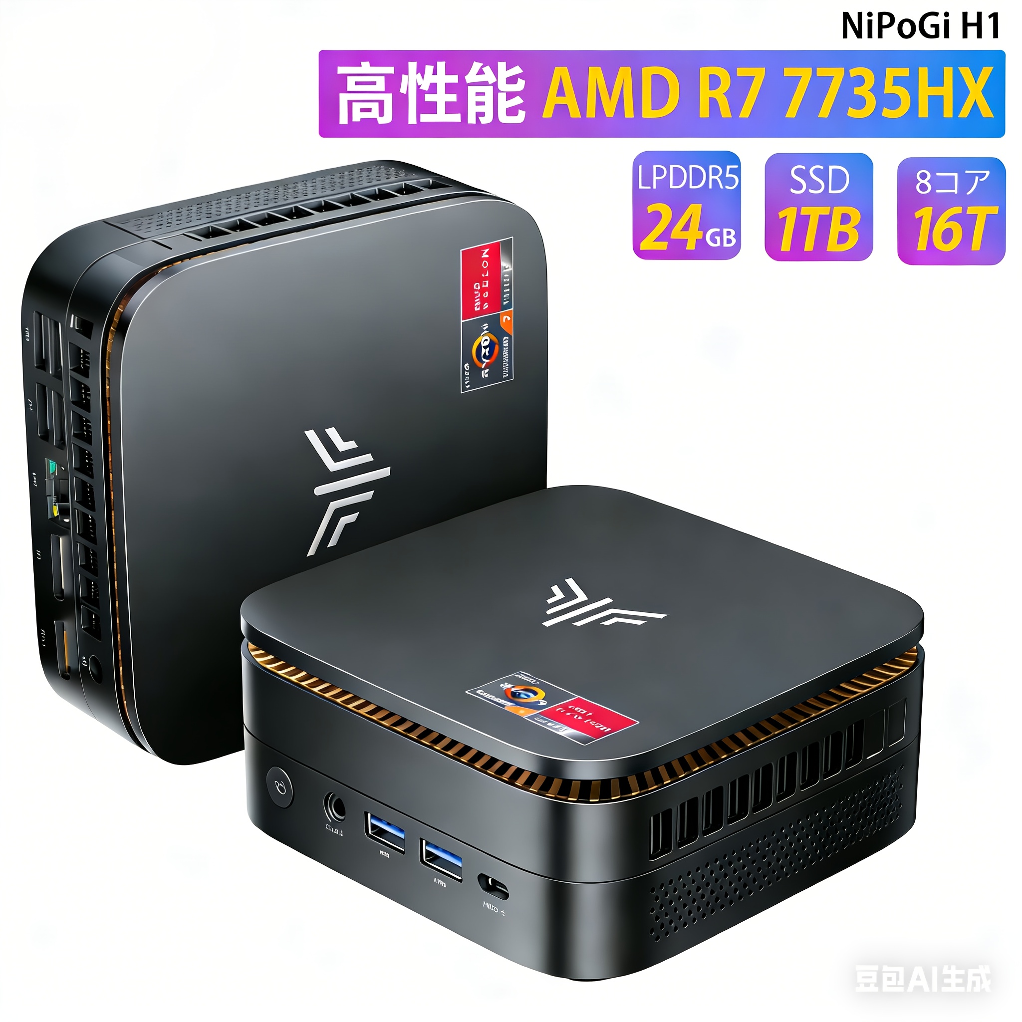 510080未開封NiPoGiミニpc n150 4C/4T 最大3.60GHz Amazon.co.jp: NiPoGi ミニpc Intel N150初登場 16GB 512GB SSD 2TB