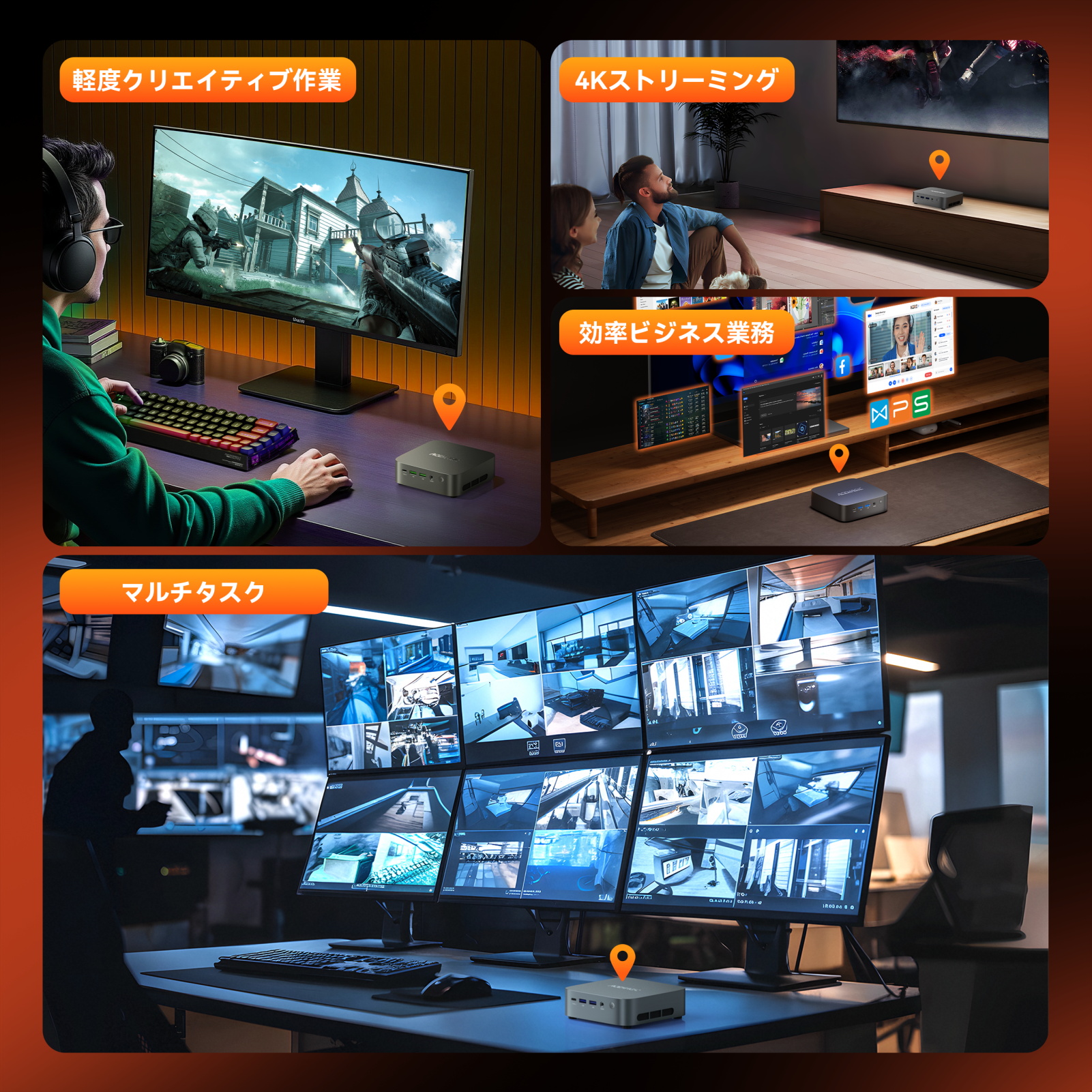 新品 AMD Ryzen Embedded R2544 ミニpc 最大3.7GHz 4C8T 16GB DDR4