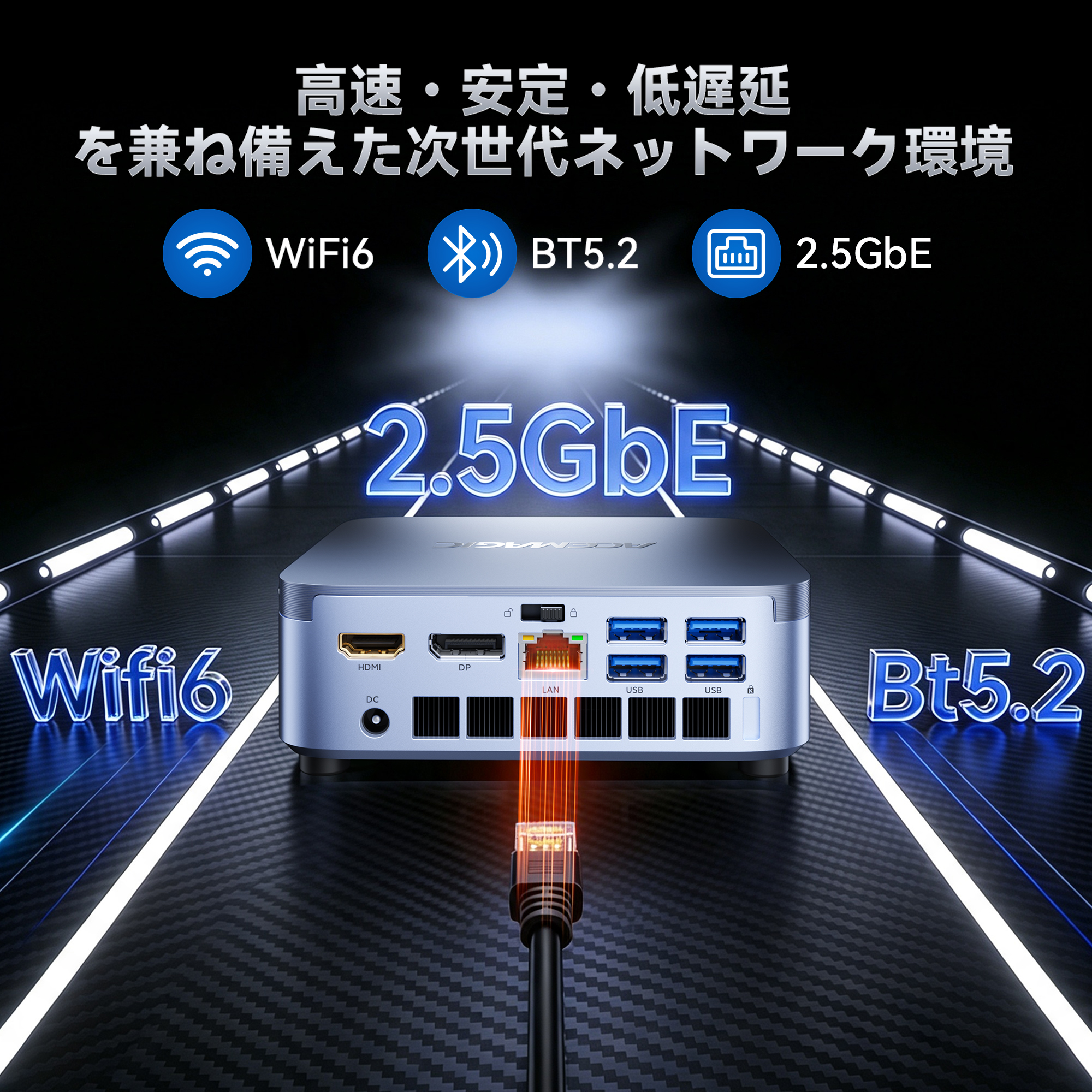 次世代AI PC】ミニPC Intel Core 304 最大24 TOPS 12GB+256GB 最大4.3