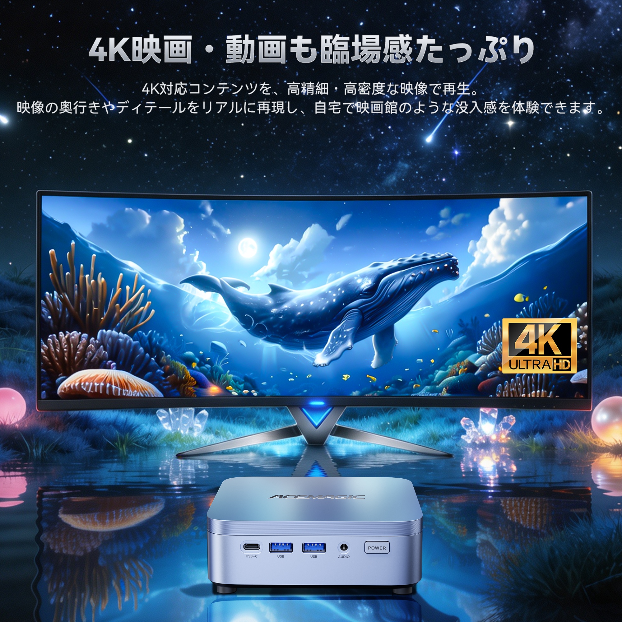 NiPoGi 【次世代AI PC】ミニPC Intel Core 304 最大24 TOPS 12GB+256GB