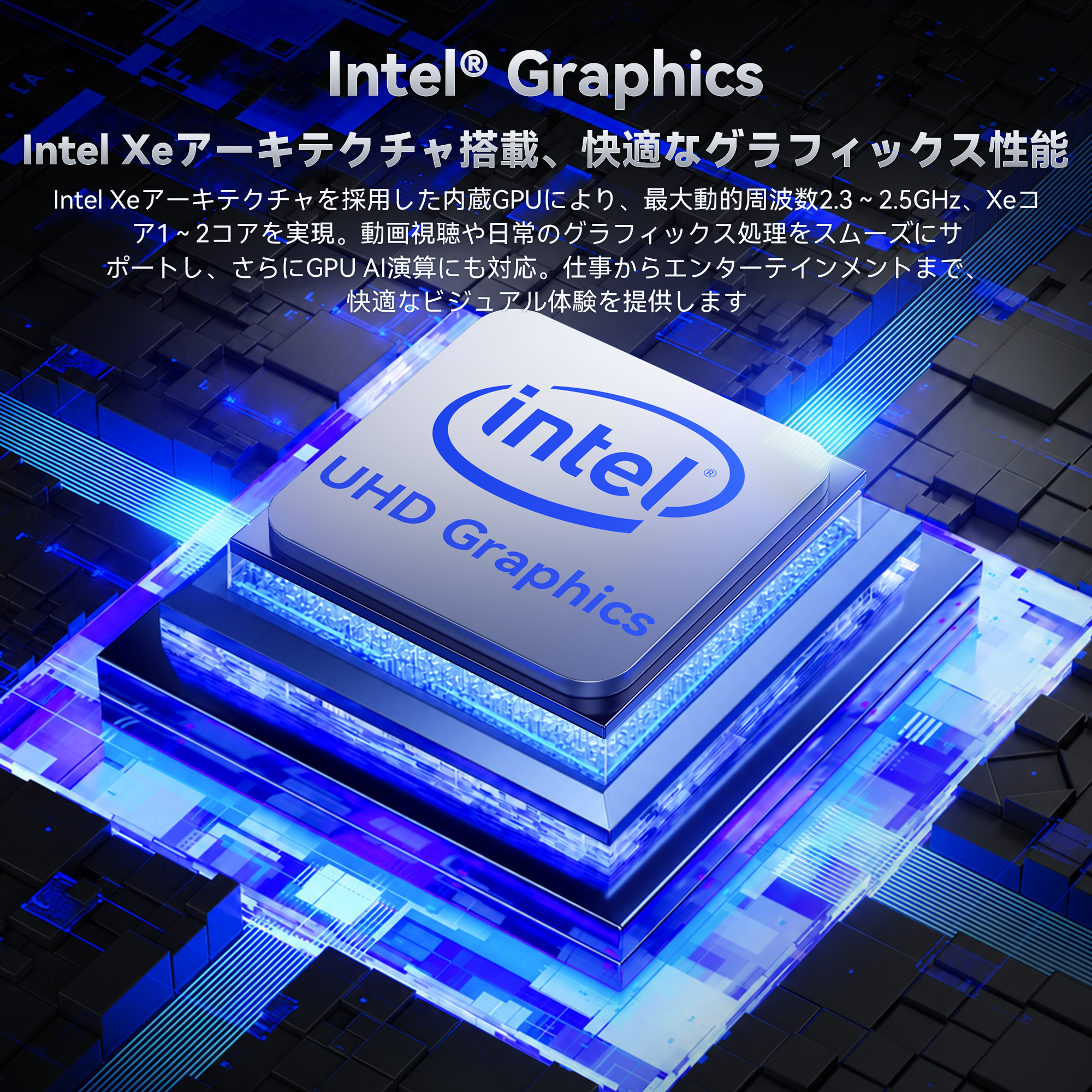 �y������AI PC�z�~�jPC Intel Core 304 �ő�24 TOPS 12GB+256GB �ő�4.3Hz 5C/5T Intel 18A AI�G���W������  NPU�{GPU AI���Z���\ | 4TB�g��\ (K5-304-12256) �֘A�摜5