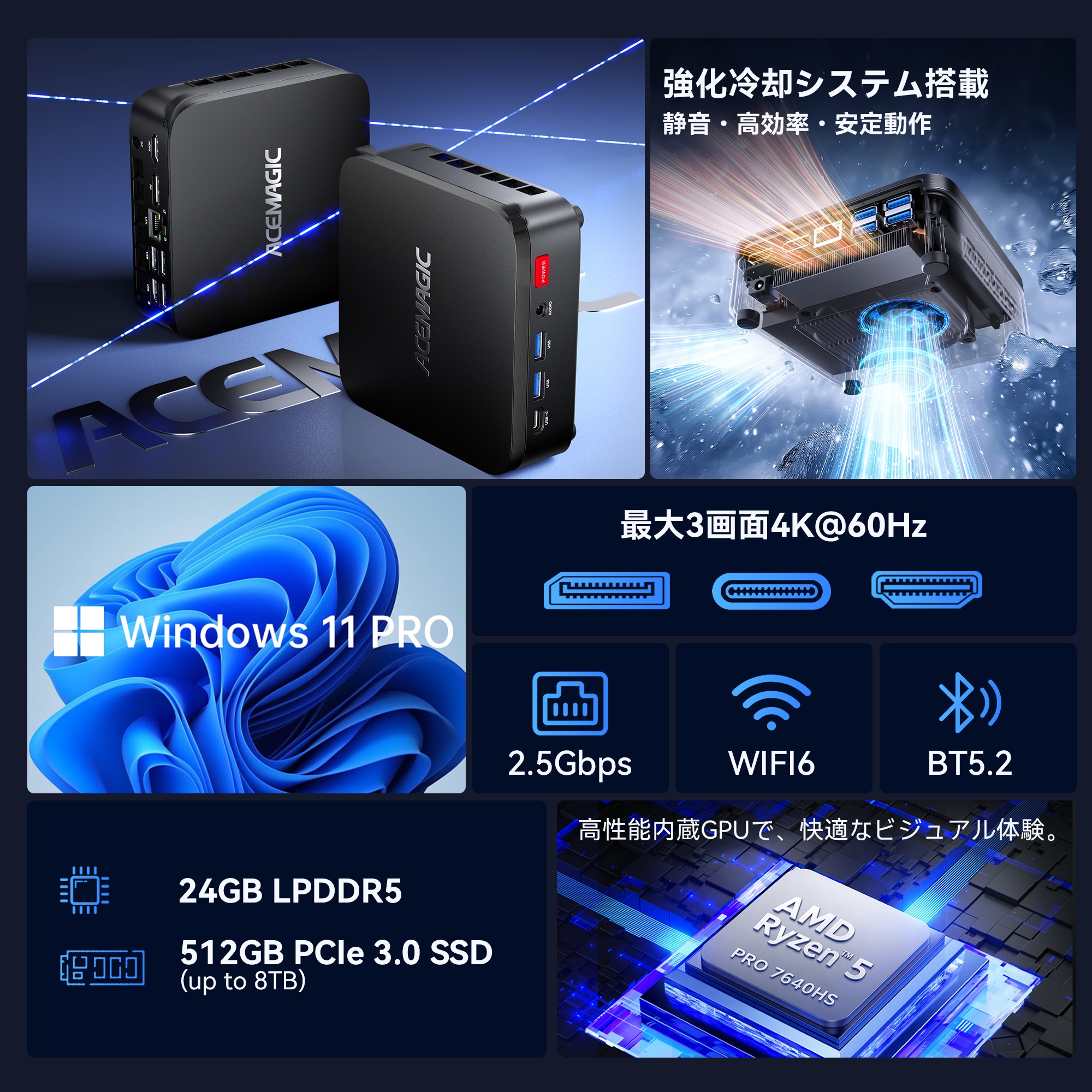ryzen5 2400g（デスクトップパソコン） | スマホ、タブレット