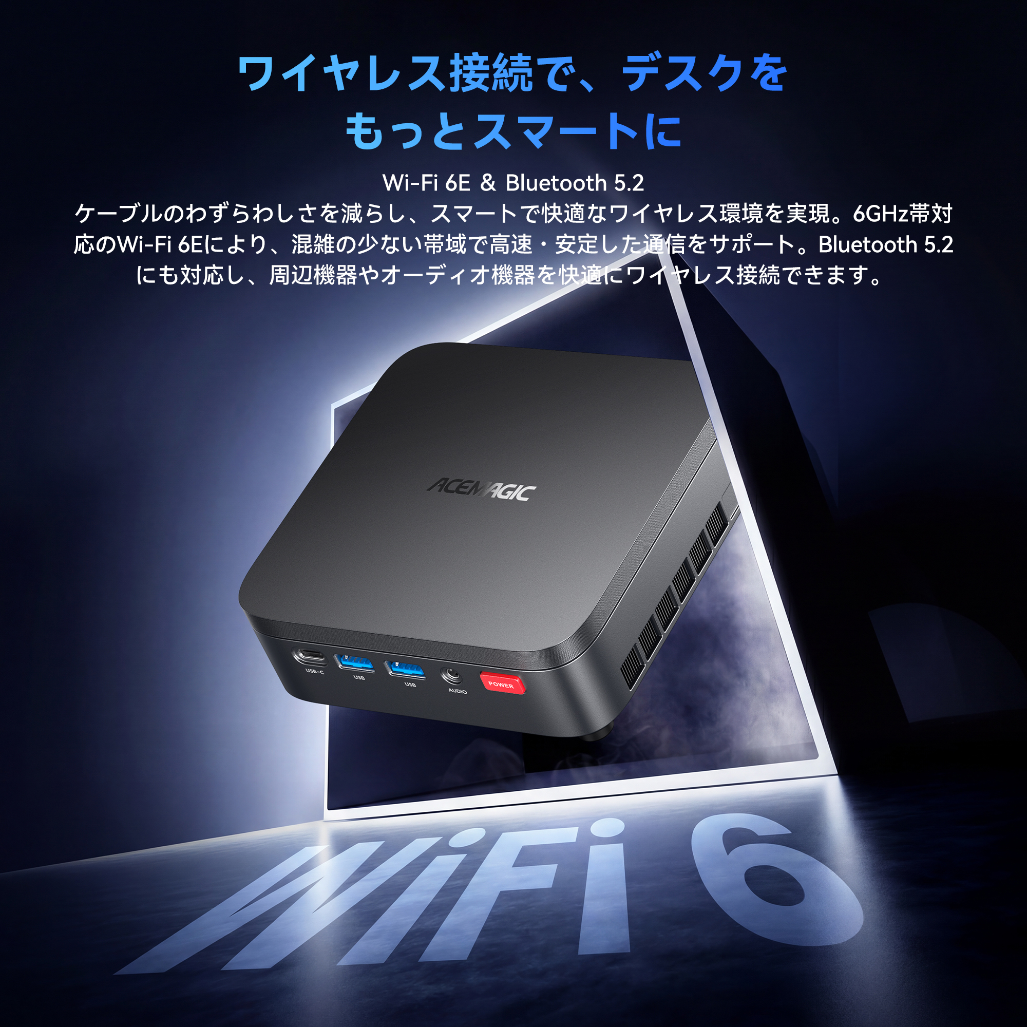 ミニpc AI PC AMD Ryzen5 7640HS 最大5.0GHz 24GB LPDDR5 512GB SSD