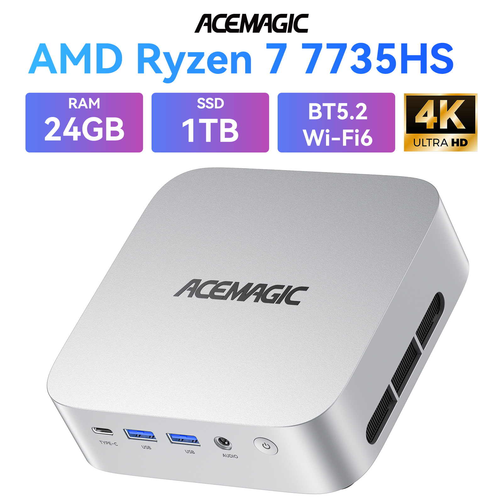 OEM Key保証 ミニPC【Intel i5 12500H 24GB+512GB】最大4.5GHz 