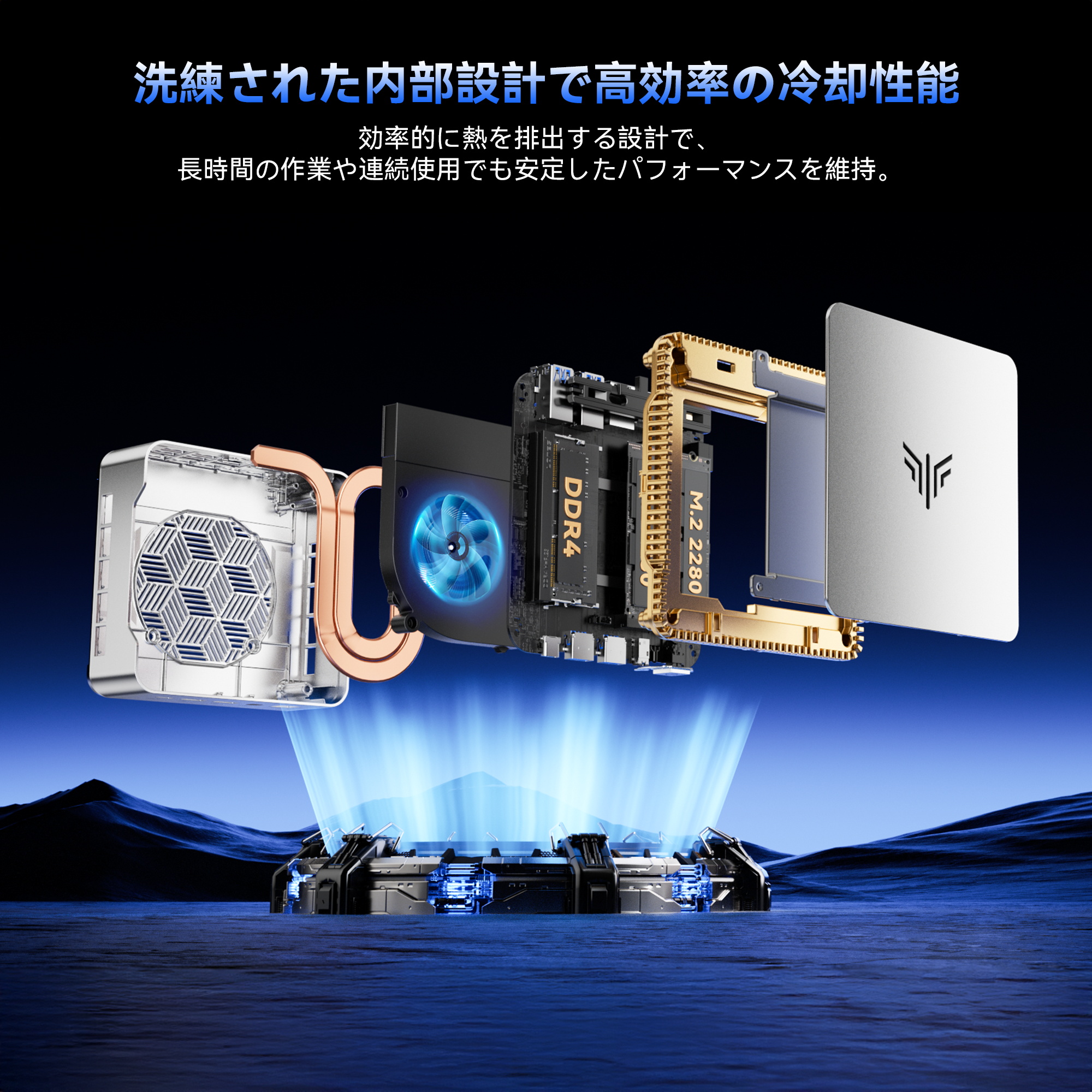 ミニPC AMD Ryzen Embedded R2544 組込み mini pc NIPOGI 長期安定稼働