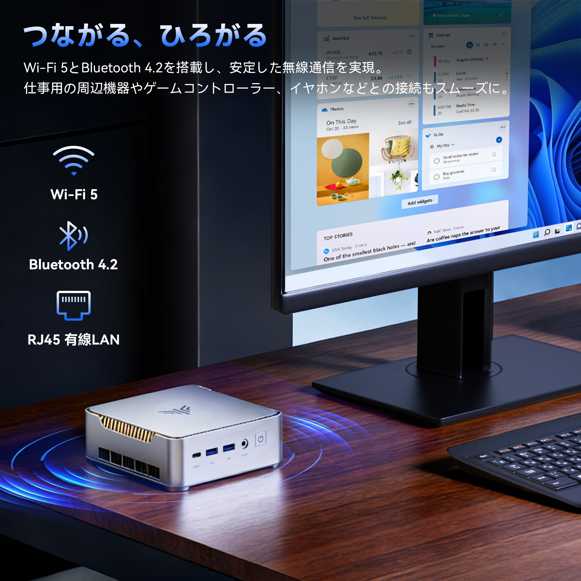 ミニPC AMD Ryzen Embedded R2544 組込み mini pc NIPOGI 長期安定稼働