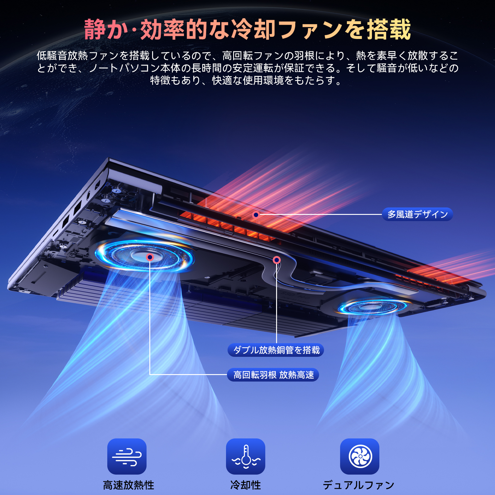 ノートパソコン 新品 AMD Ryzen 7 7735HS 【メモリ16GB DDR4 SSD 512GB