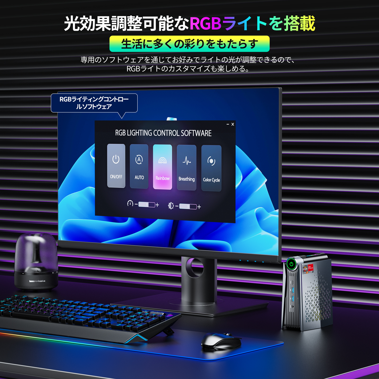 ACEMAGIC【 AMD Ryzen7 8745HS高性能パソコン】ミニPC 高性能