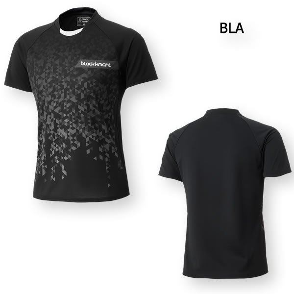 2024SS 最新作 バドミントン スカッシュ ブラックナイト BLACK KNIGHT　ユニ UNI ゲームシャツ ウェア  バドミントン協会公認 ゲームウェア  T-4512U｜aimagain｜02