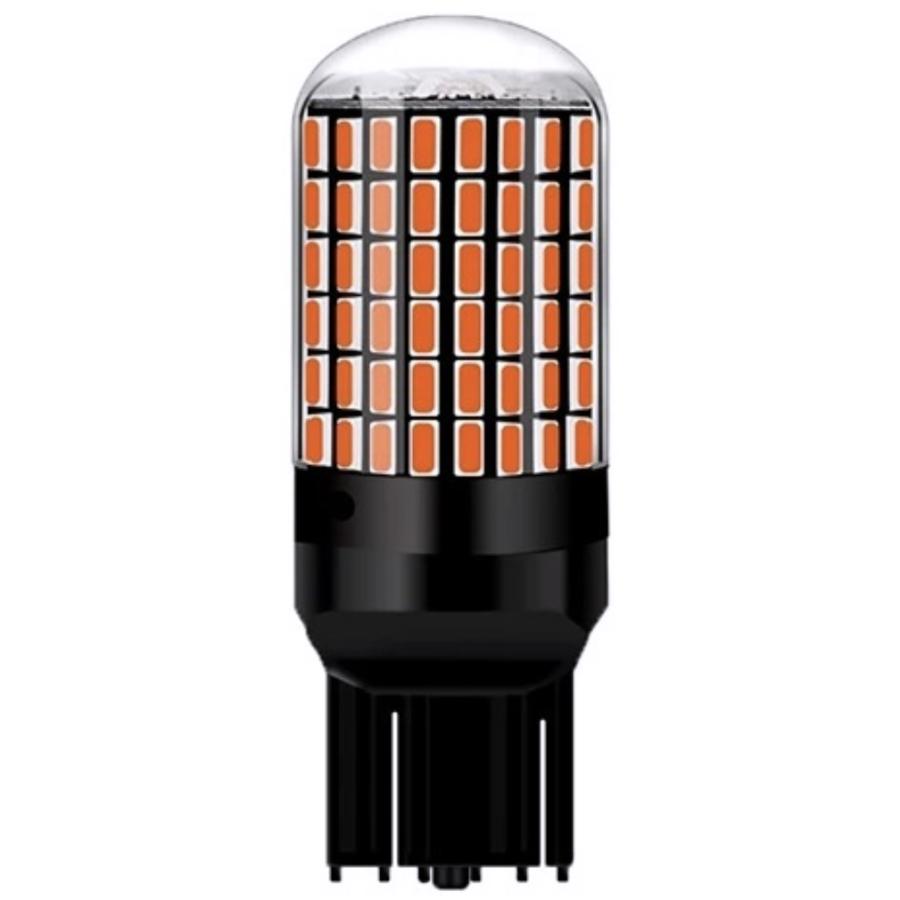LEDウインカーバルブ テール ストップランプ S25 T20 ハイフラ防止回路 144連3014SMD 2個セット 12V 180° 150° 関連画像1