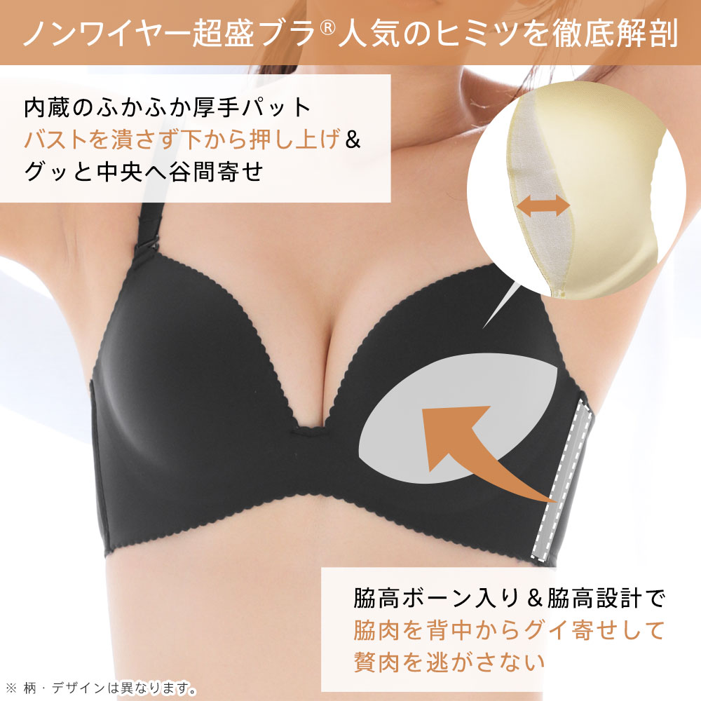 楽天市場】フロントホック ノンワイヤー（カップサイズG