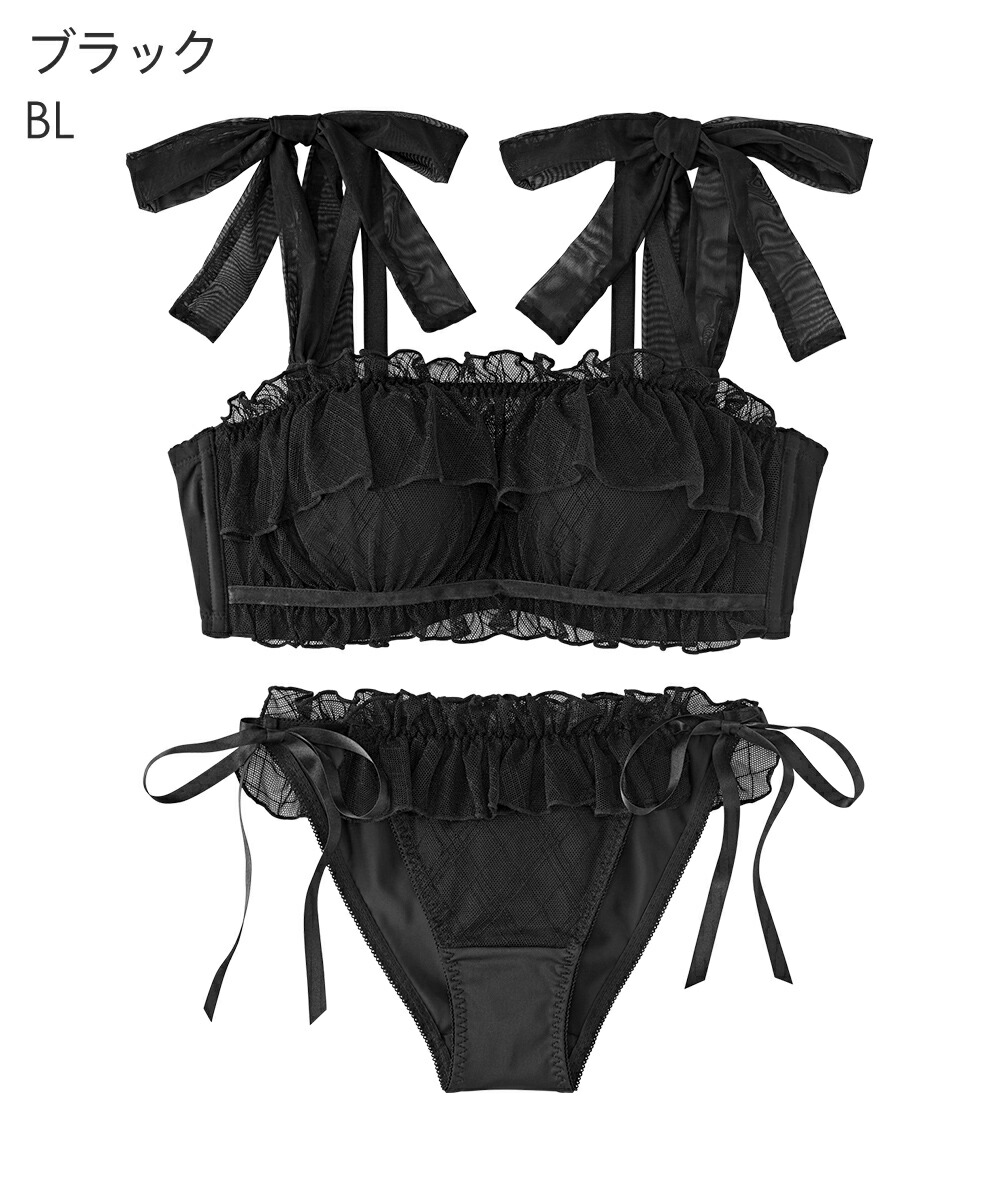 aimerfeel（エメフィール） ブラジャー ショーツ セット シアー