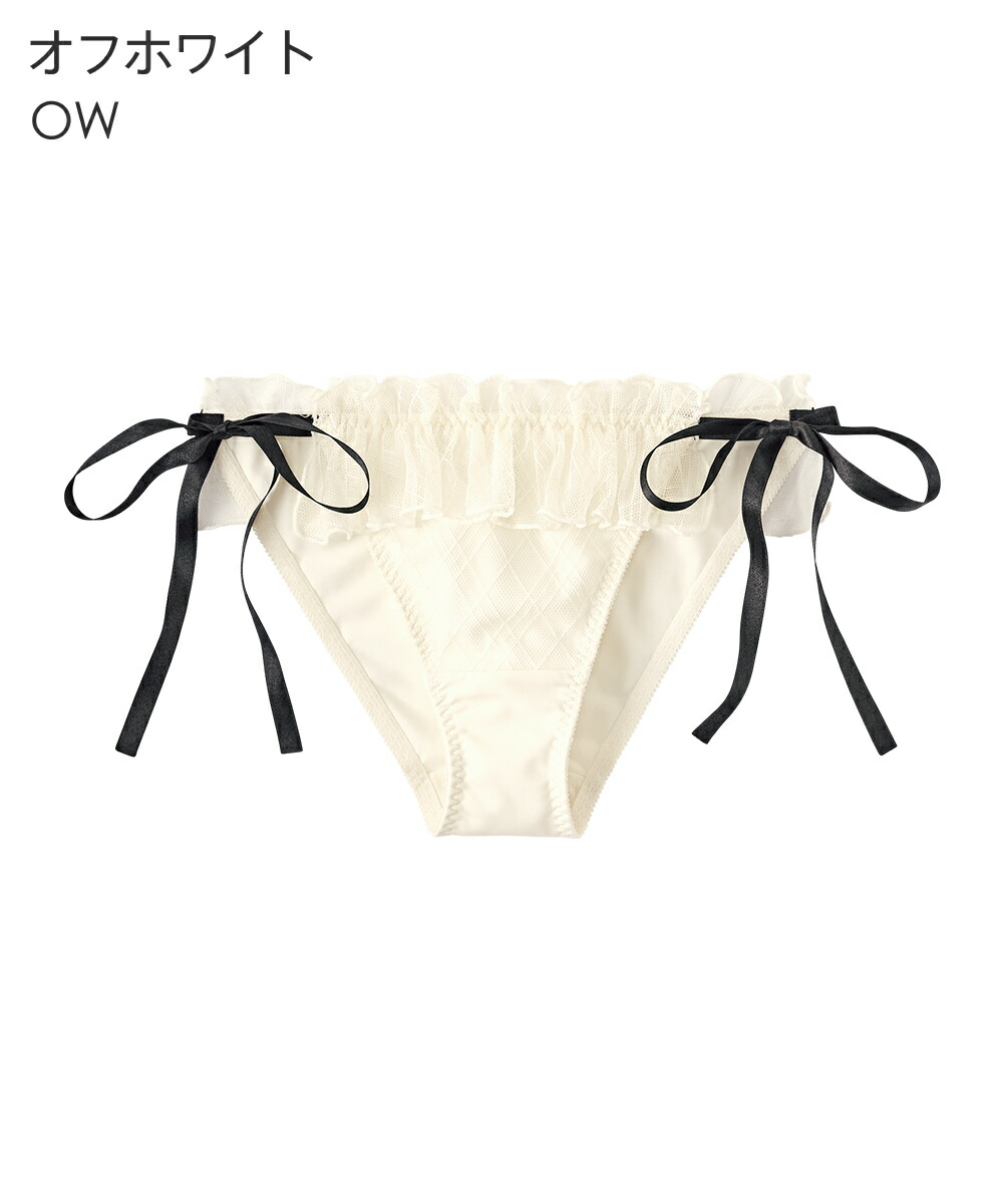 aimerfeel（エメフィール） ショーツ 単品 シアーチェック ひも ハーフ