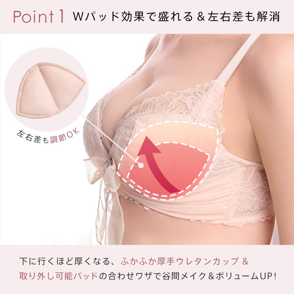 20%OFF パールリボン 盛れる ノンワイヤ...の詳細画像3