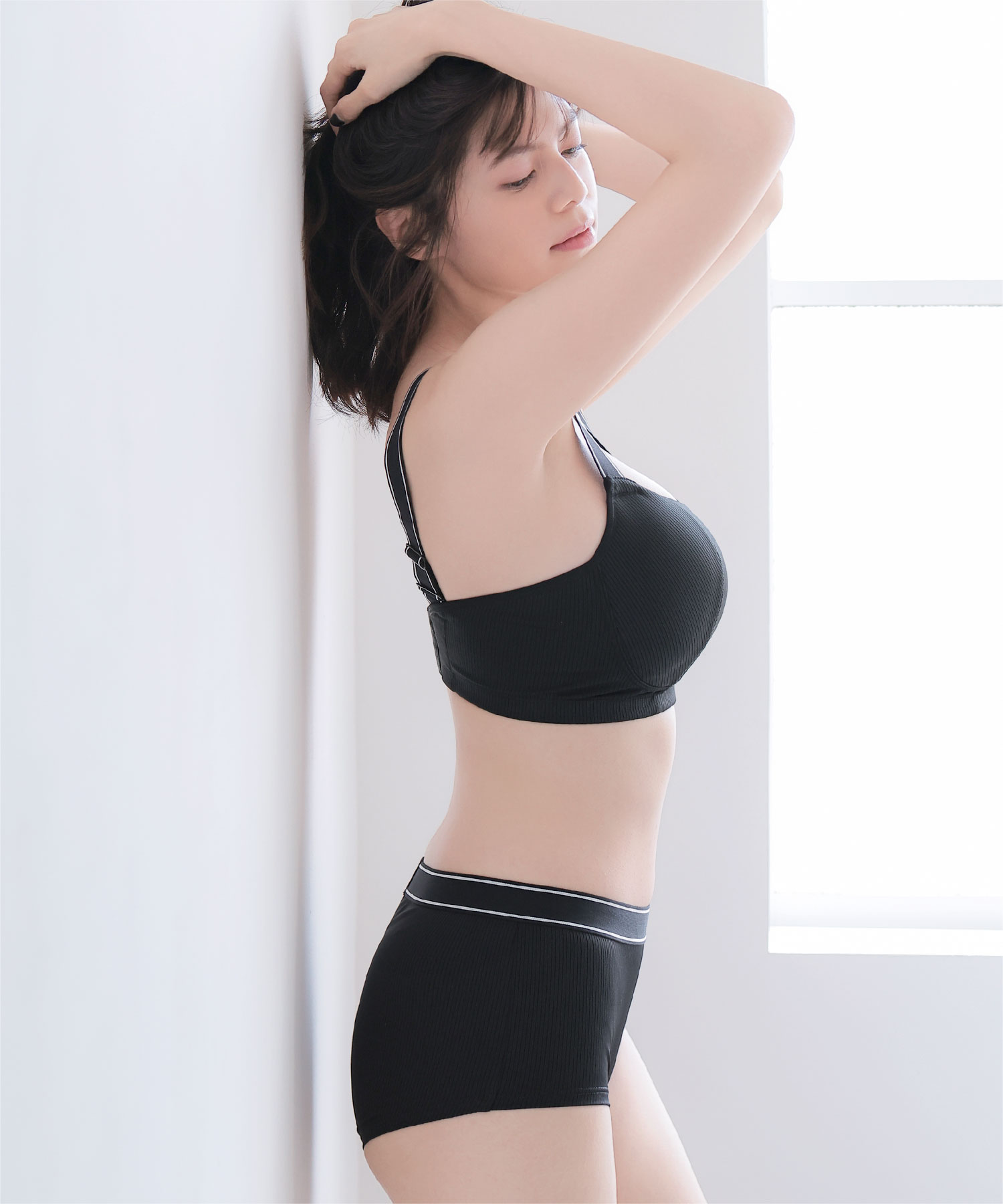 ショーツ 女性 リブ ヒップハングショーツ 下...の詳細画像2
