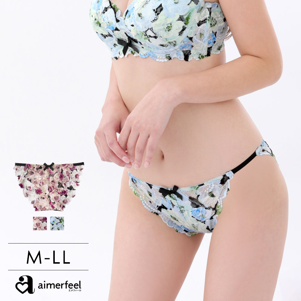 aimerfeel ショーツ 単品 ヘイジーフラワー プレーンショーツ