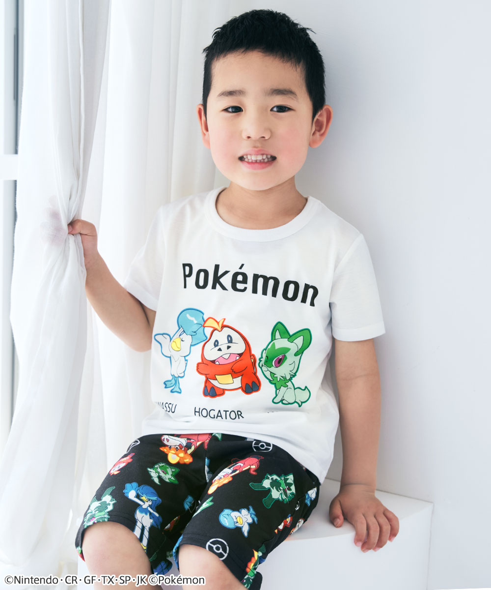 ポケモン エメフィール ルームウェア 上下セット Tシャツ ハーフパンツ aimer feel - 【上下セット】ポケモン×aimerfeel イーブイ