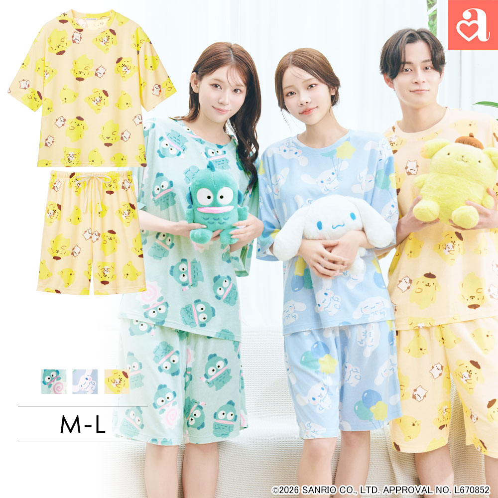 20%OFF ���[���E�F�A �T�����I�L�����N�^�[�Y �p�C�� ���� �㉺�Z�b�g ���� ���� ���f�B�[�X aimerfeel �G���t�B�[��