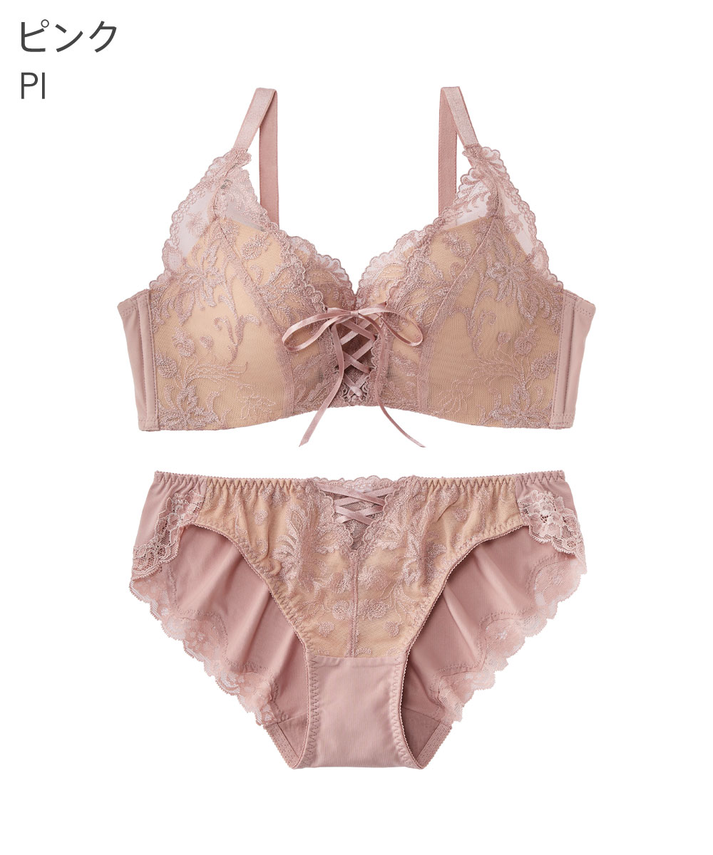 25%OFF ブラジャー 超盛ブラ レースアップ ブラショーツセット ブラセット 超盛り ショーツセット ブラショーツ レースブラ セクシー 脇肉スッキリ 爆買 | aimerfeel | 29