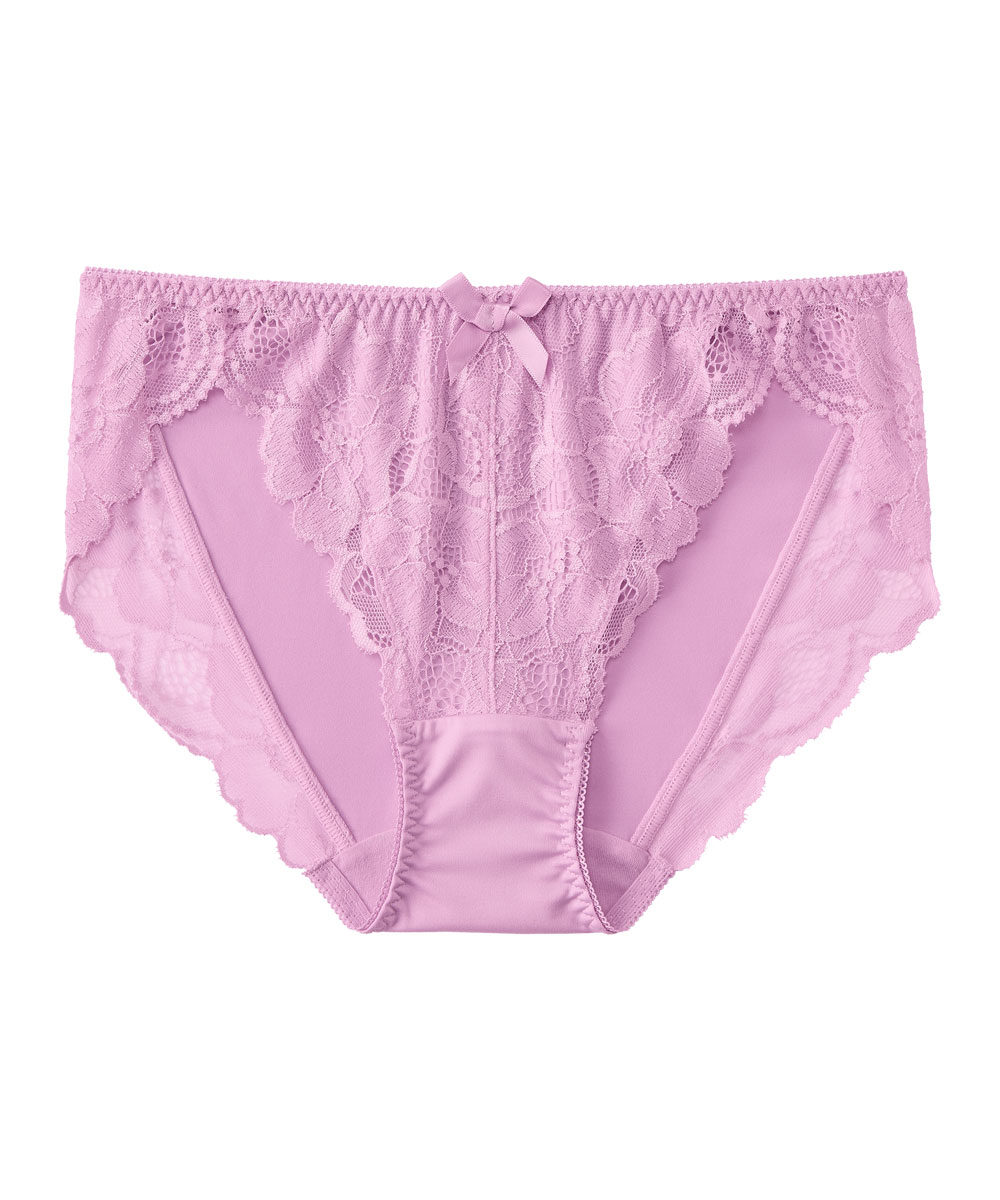 エメフィール♡花柄レース　ショーツ　メロン　L パンティ aimerfeel ショーツ ショーツレディース 花柄ショーツ レース