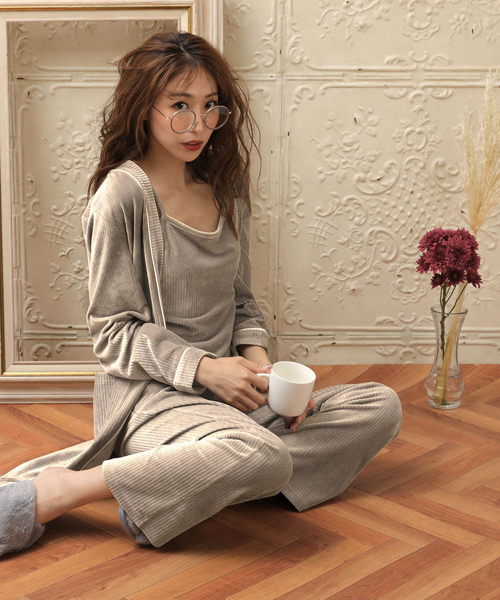 最高の品質の ルームウェア レディース 長袖 おしゃれ セットアップ 部屋着 パジャマ ベロアパジャマ 秋冬 可愛いルームウェア Aimerfeel エメフィール Dprd Jatimprov Go Id