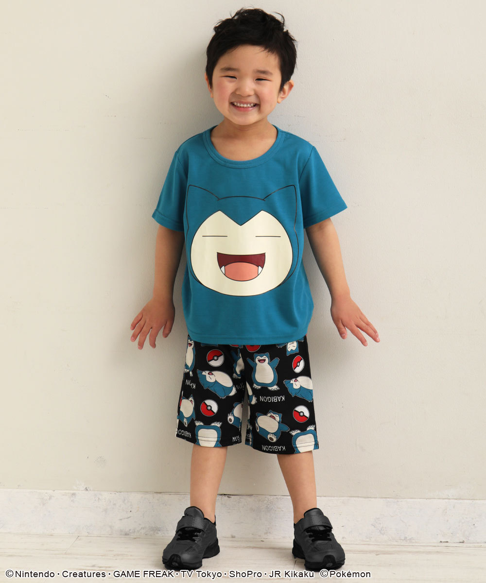 ルームウェア ポケモン Big Face Kids Tシャツ エメフィール 豊富な品 キッズ パジャマ 上下セット こども用 Aimerfeel