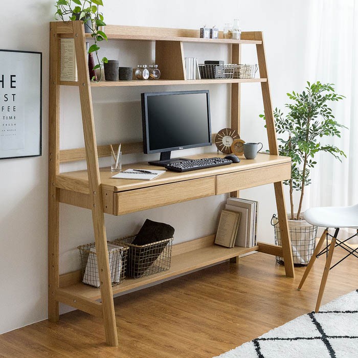 正規店低価 パソコンデスク 学習机 大人 ワークデスク Pcデスク 北欧 ナチュラル ブラウン エア リゾームインテリア 通販 Paypayモー デスク 机 おしゃれ 収納 木製 2way 150cm幅 天然木 オーク材 勉強机 お得得価 Brooksidelumber Com