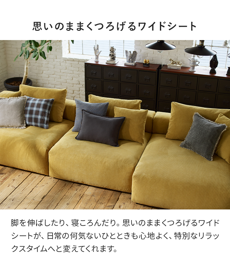 エア・リゾーム ユニットソファ ソファ ソファー 2人掛け 2Pソファ