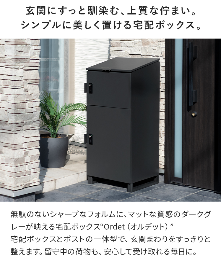 エア・リゾーム 宅配ボックス 戸建 置き肩 置き配ボックス 大型 ポスト