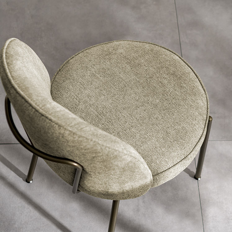 ダイニングチェア 1脚 椅子 肘なし デスクチェア ファブリック ホテル