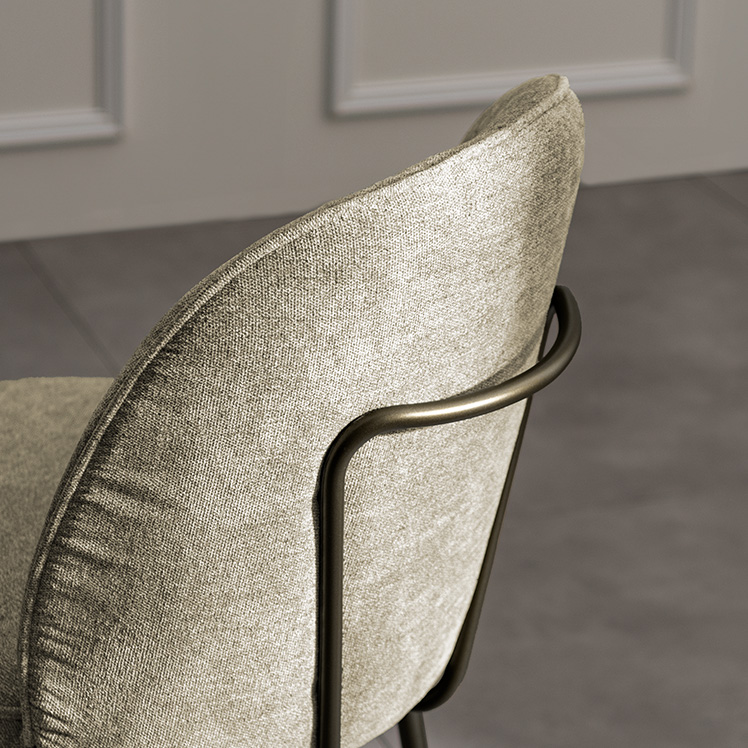 ダイニングチェア 1脚 椅子 肘なし デスクチェア ファブリック ホテル