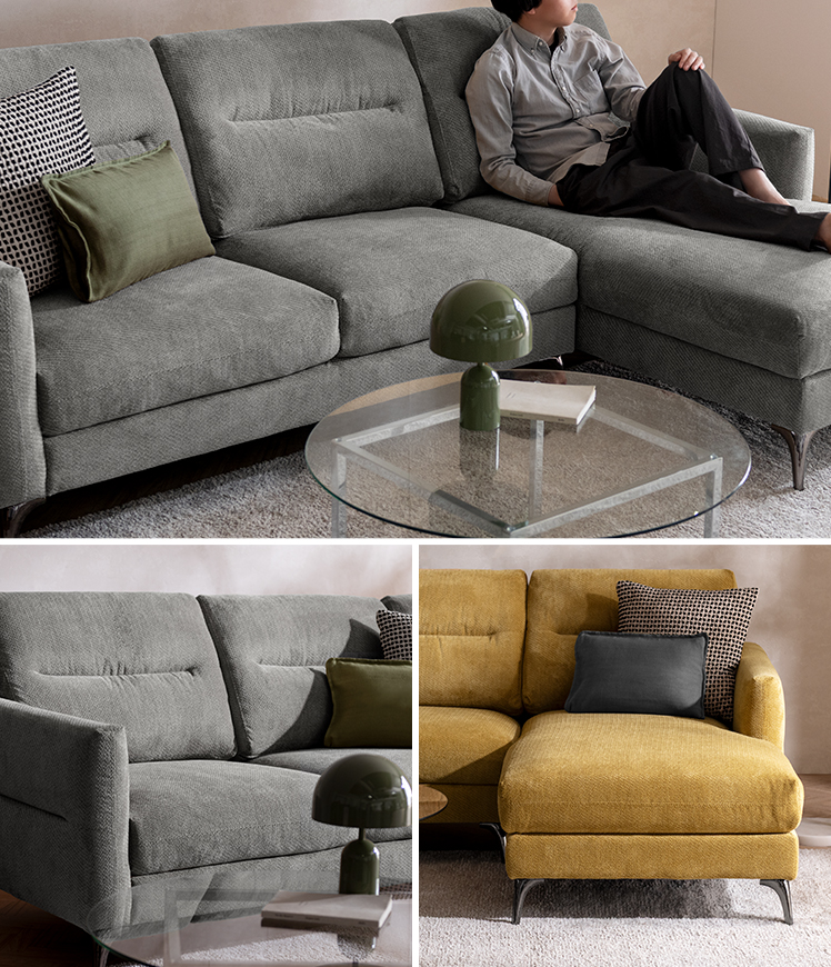 エア・リゾーム カウチソファ ソファ 3人掛け おしゃれ コーナーソファ