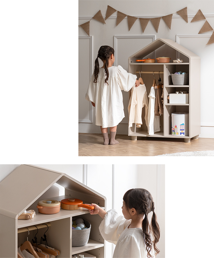 オーダー家具⭐︎キッズ子供用収納　ハンガーラック　 キッズハンガーラック/子ども部屋の収納・お片付け用に。 – RASIK