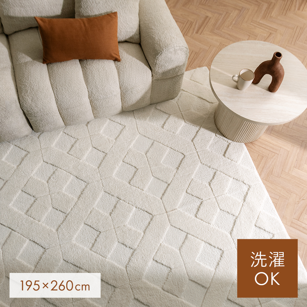 エア・リゾーム ラグ ラグマット ふわふわ オールシーズン 洗濯OK