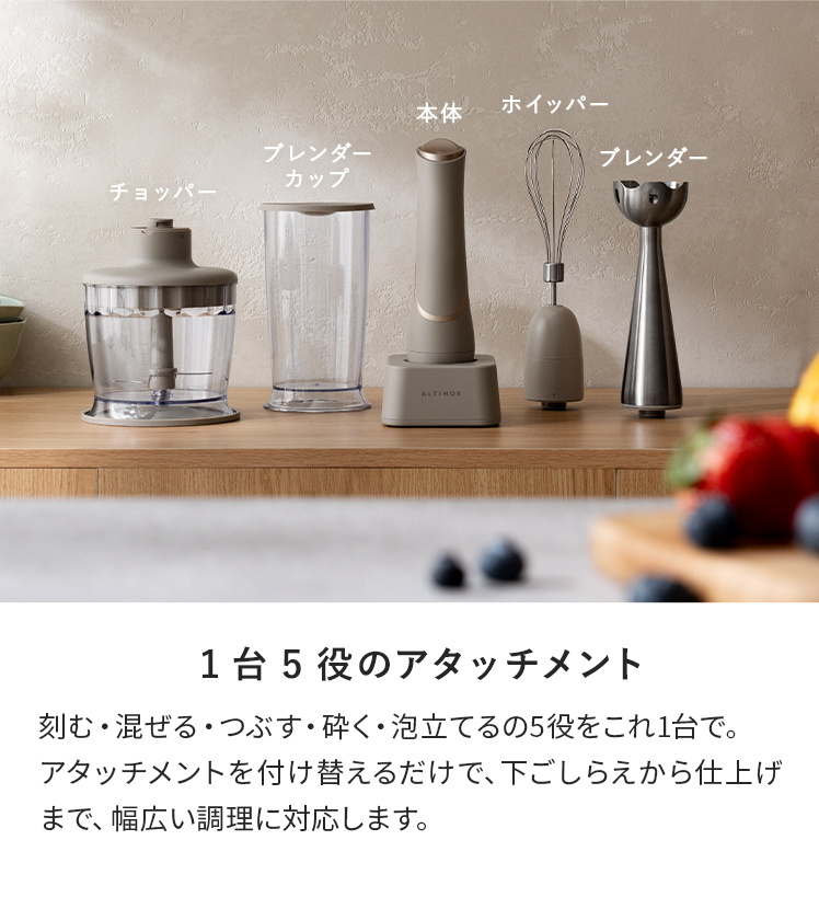 エア・リゾーム ハンディブレンダー ブレンダー ミキサー 700ml