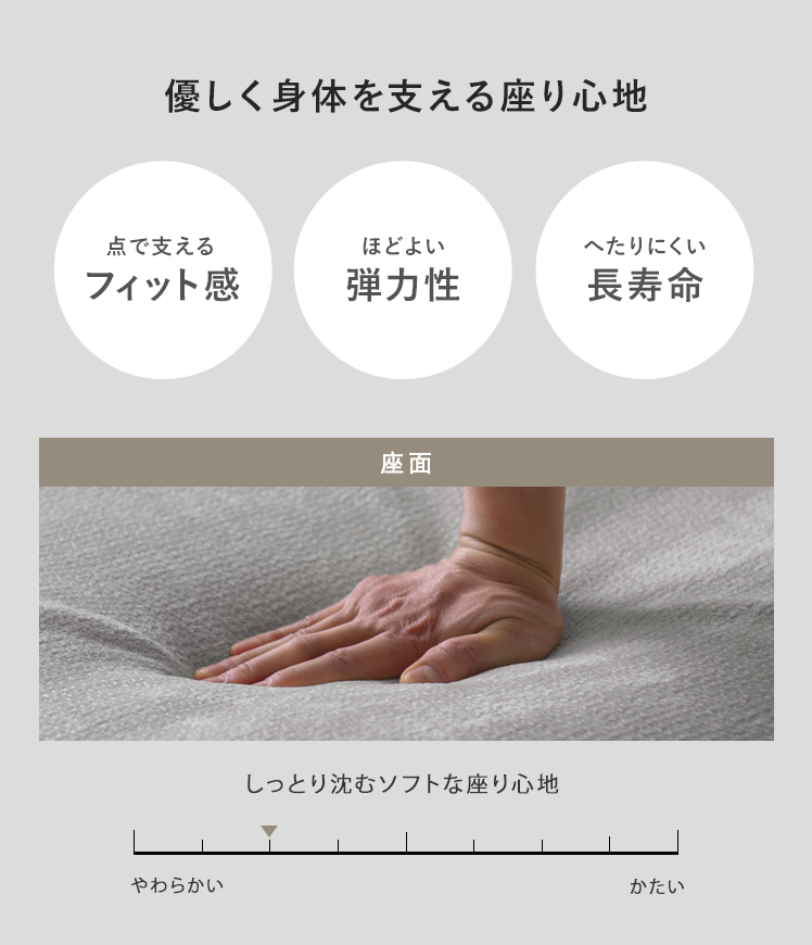 ソファ セミオーダー コンパクト ローソファー ユニットソファー 肘無し ロータイプ フロアソファ 脚取り外しOK 北欧デザインのパーソナルソファ_15