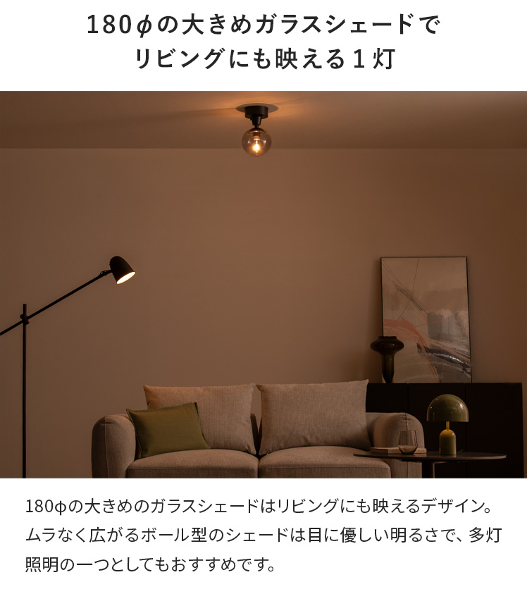 エア・リゾーム シーリングライト ライト 天井照明 ボール型 ガラス