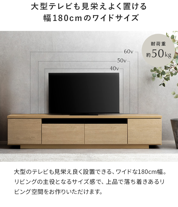 【地域限定送料込み】高級テレビボード　MINIMAL　幅180　ホワイト 地域限定送料込み】高級テレビボードMINIMAL幅180ホワイト