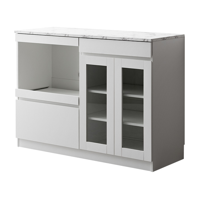 エア・リゾーム レンジ台 食器棚 キッチンボード 120cm レンジラック