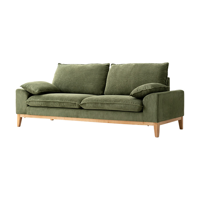 お値下中【引渡し可】エア•リゾーム ソファグリーン (布) お値下中【