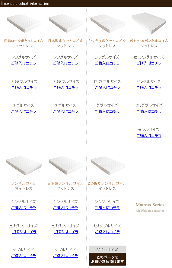 ているよう マットレス ボンネルコイルマットレス ダブルサイズ エア・リゾームインテリア - 通販 - PayPayモール 折りたたみ