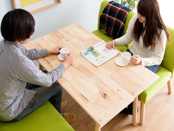 不二貿易（Fuji Boeki） ダイニングテーブルセット 4人用 ベンチ 