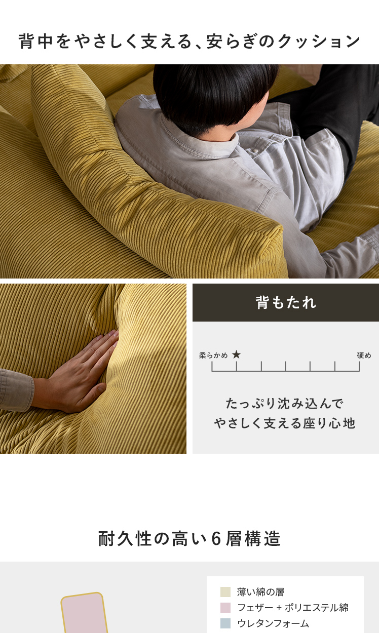 エアクッションソファ イエローとブルーのニ点セット 【公式通販】
