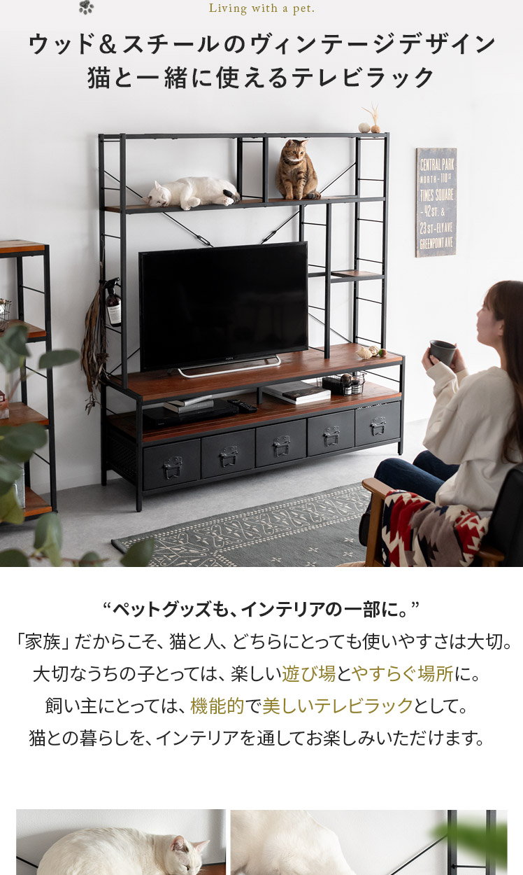 テレビ台 テレビスタンド テレビボード キャットタワー キャット 