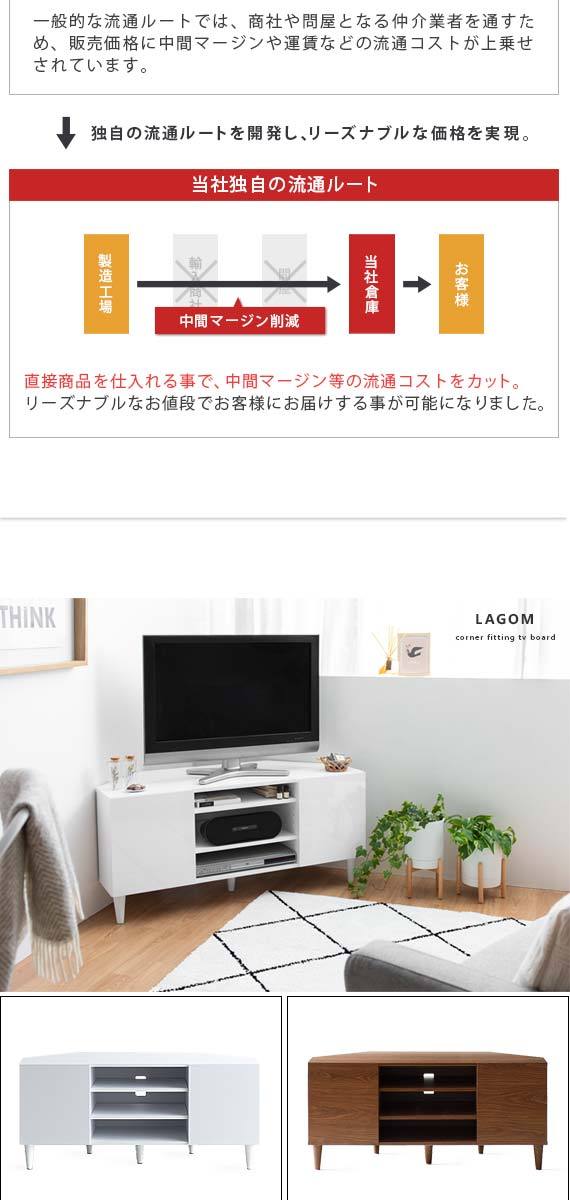 テレビ台 テレビボード コーナー おしゃれ ローボード コーナーテレビ 