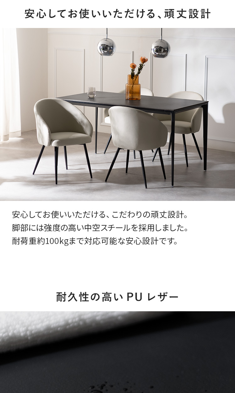 エア・リゾーム ダイニングチェア 4脚セット ダイニング 椅子 食卓椅子