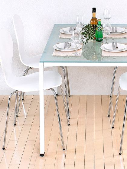 宮武製作所 ダイニングテーブル 4人用 おしゃれ 単品 ガラス 120cm幅