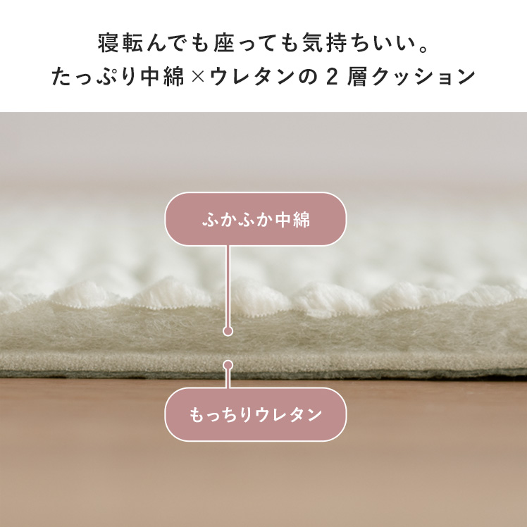 こたつ布団 敷き布団セット 正方形 おしゃれ コタツ布団 こたつふとん こたつ 敷き布団 ラグ ラグマット 洗える おしゃれ コーデュロイ 2WAY 190×190cmの画像